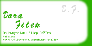 dora filep business card